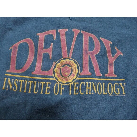 Vintage 1995 Devry Institute of Technology sweater pullover college house 2Xl - Picture 4 of 6